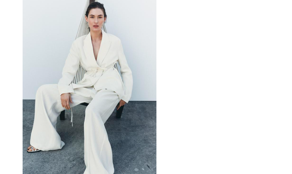 Traje de lino de Zara 