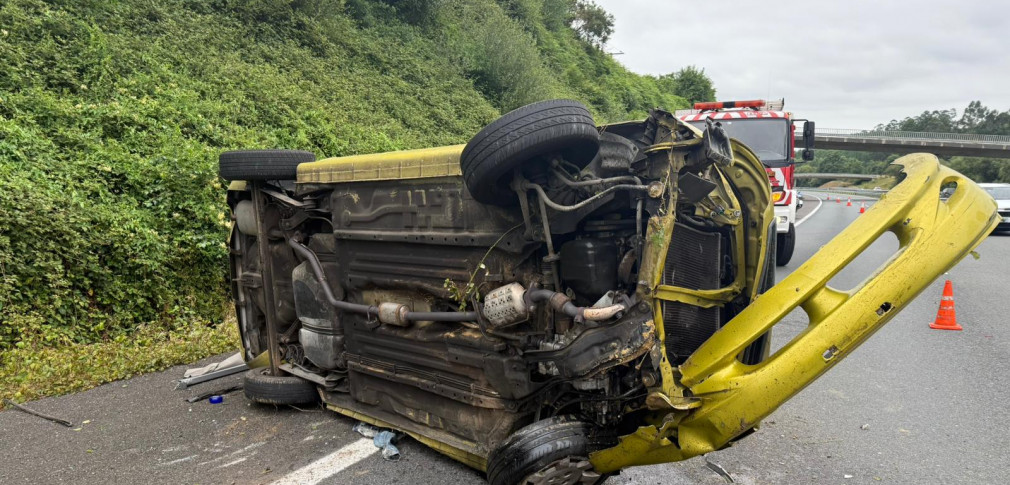 Un herido en Abegondo tras un accidente en la AP-9