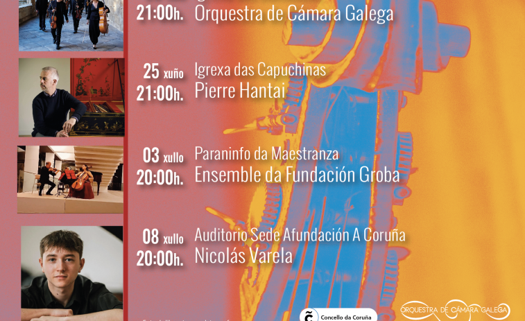 El Ensemble da Fundación Groba actúa en el Paraninfo de la Maestranza este jueves dentro del ciclo Concertos de Verán