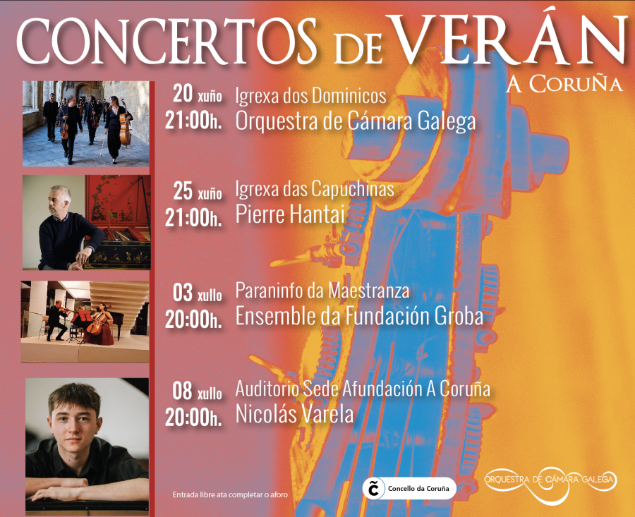 El Ensemble da Fundación Groba actúa en el Paraninfo de la Maestranza este jueves dentro del ciclo Concertos de Verán