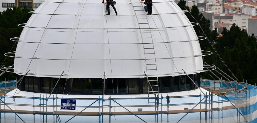 ¿Qué está pasando en la cúpula de uno de los museos científicos de A Coruña?
