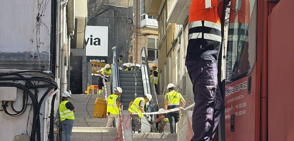 Adelaida Muro ya tiene por fin sus escaleras mecánicas