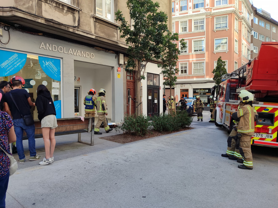 Arde una lavandería en A Coruña