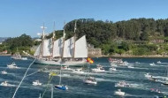 Leonor llega a Ferrol en el ‘Elcano’