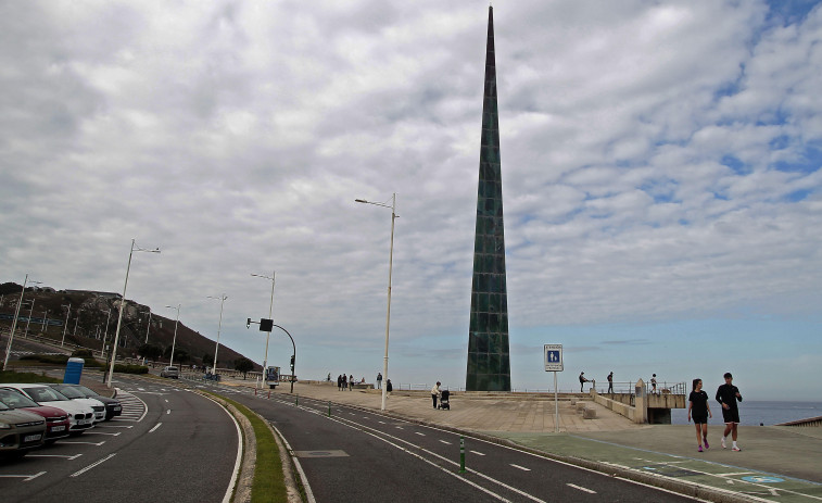 Cielos cubiertos y temperaturas suaves: así será el fin de semana en A Coruña