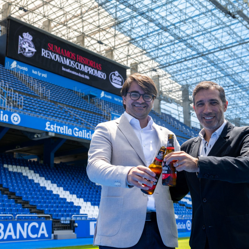 Estrella Galicia y el Deportivo renuevan su acuerdo de patrocinio hasta 2028