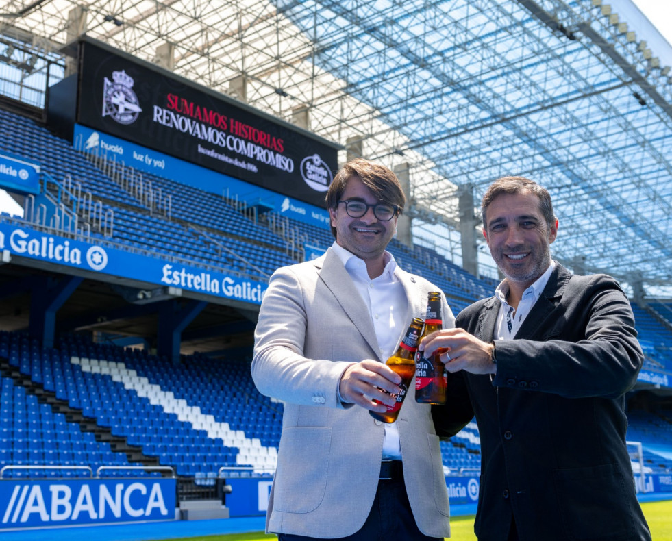 Estrella Galicia y el Deportivo renuevan su acuerdo de patrocinio hasta 2028