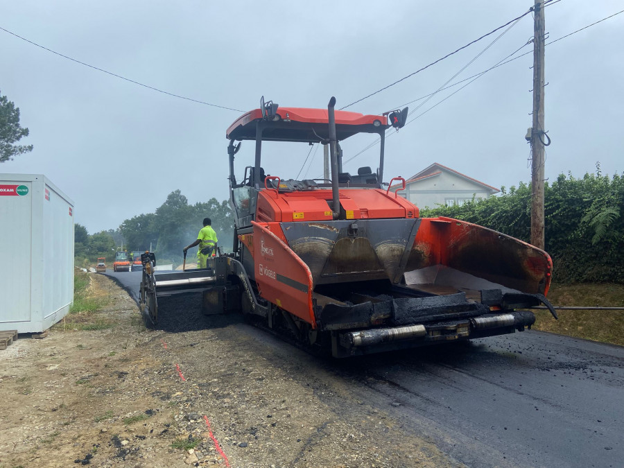 Cortes de tráfico en Oleiros por obras de pavimentación