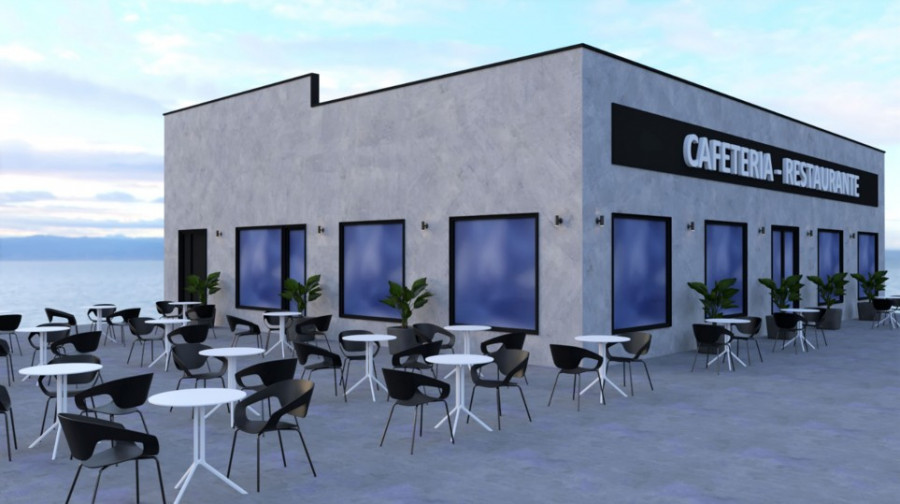 Así será la primera cafetería que tendrá el Puerto Exterior de Langosteira