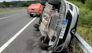 Segundo accidente en dos días en la A-6: una persona resulta herida en Abegondo