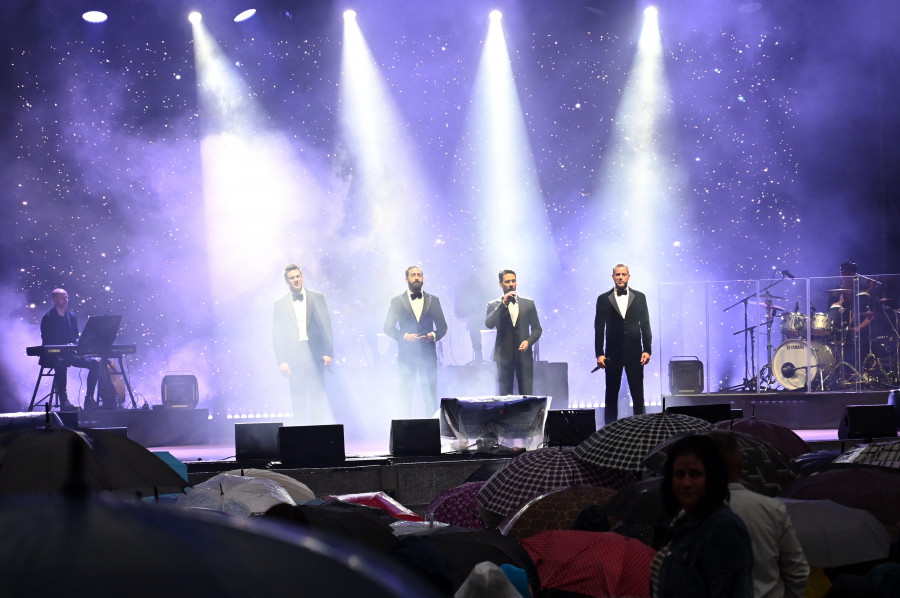 A Coruña se moja por el cuarteto internacional más Divo de la música