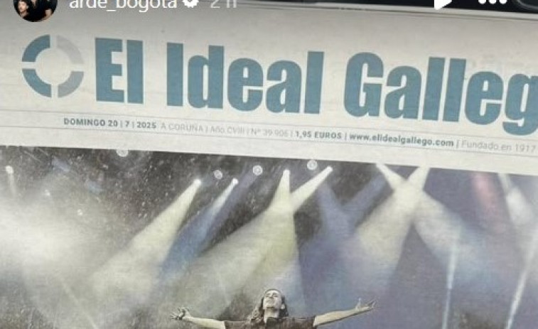Arde Bogotá presume en redes con la portada de El Ideal Gallego