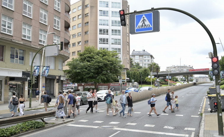 Así cambiará la entrada de A Coruña: paso elevado y árboles en la unión de Alfonso Molina y Linares Rivas