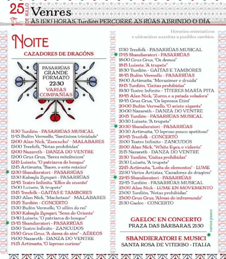 Feira das Marabillas 25 de julio