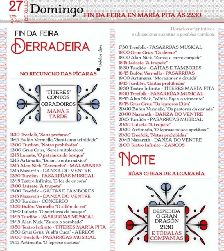Feira das Marabillas 27 de julio
