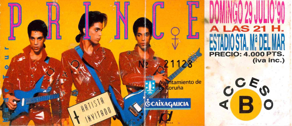 Entrada Prince 1990 bien