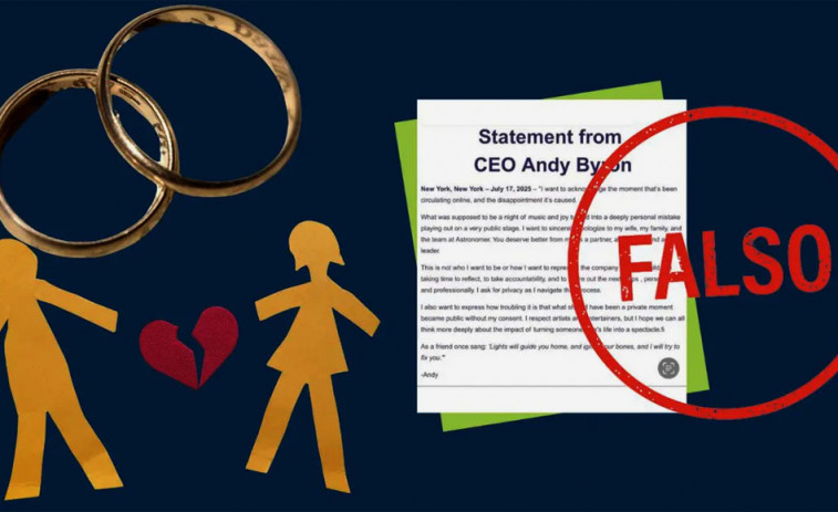 El falso comunicado del CEO de Astronomer tras ser pillado con otra mujer en el concierto de Coldplay