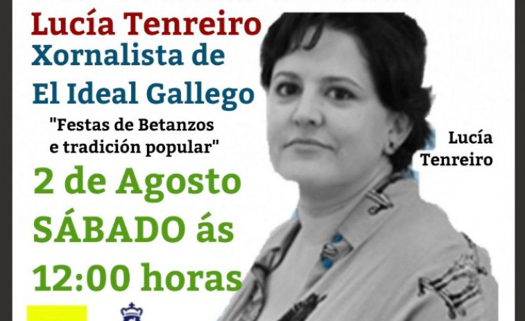 La periodista de El Ideal Gallego Lucía Tenreiro hablará sobre las fiestas de Betanzos en el ciclo 