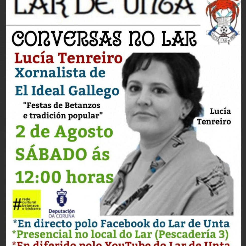 La periodista de El Ideal Gallego Lucía Tenreiro hablará sobre las fiestas de Betanzos en el ciclo 