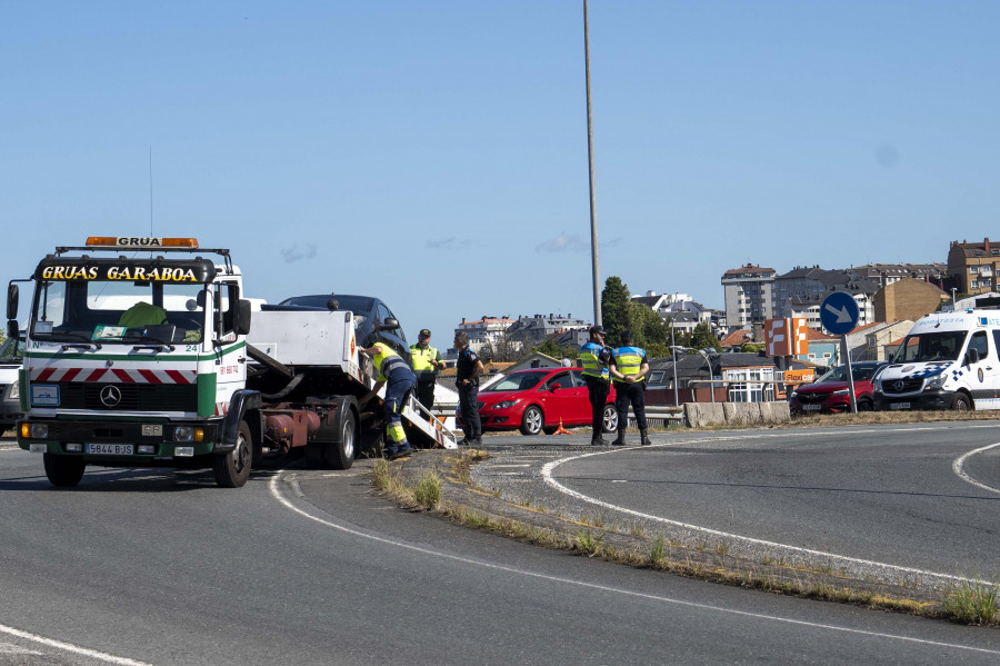 Una colisión frontal en A Coruña se salda sin heridos