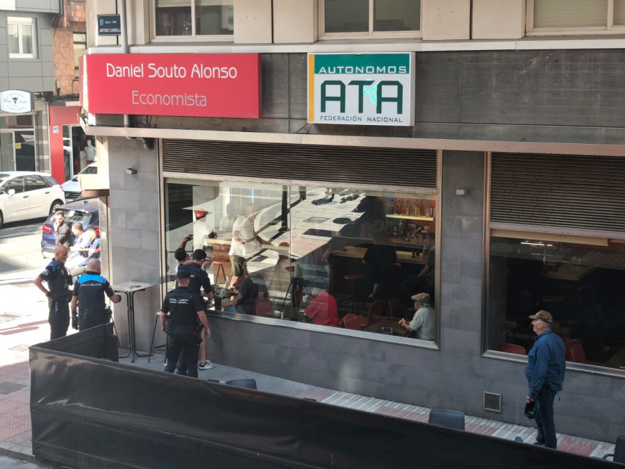 La Policía interviene en una pelea a botellazos en A Coruña