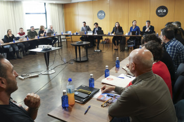 GRAF5187. SANTIAGO DE COMPOSTELA, 11/02/2025.-Vista de la primera reunión de la mesa negociadora del convenio de grupo a nivel estatal de Nueva Pescanova, este martes en Santiago de Compostela. EFE/X