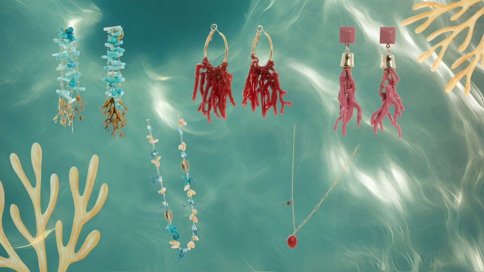 Pendientes y collares inspirados en los colores y formas del mar