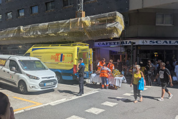 Accidente laboral en la avenida de A Gramela (2)