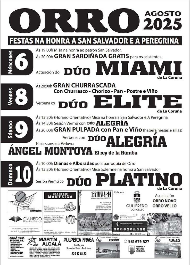 Fiestas de Orro