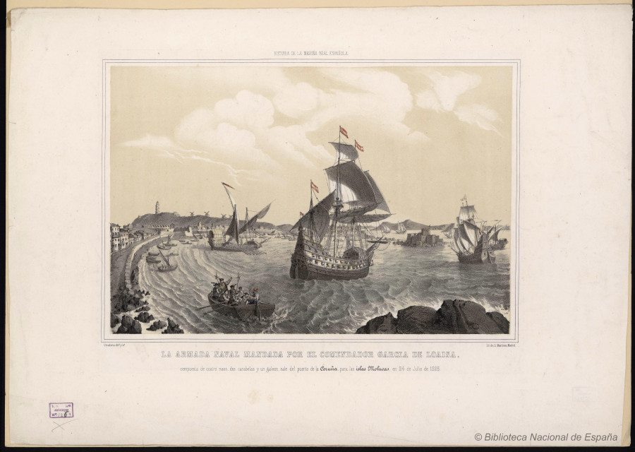 Los barcos de la expedición de Loaysa salieron de Coruña, pero ¿a dónde llegaron?