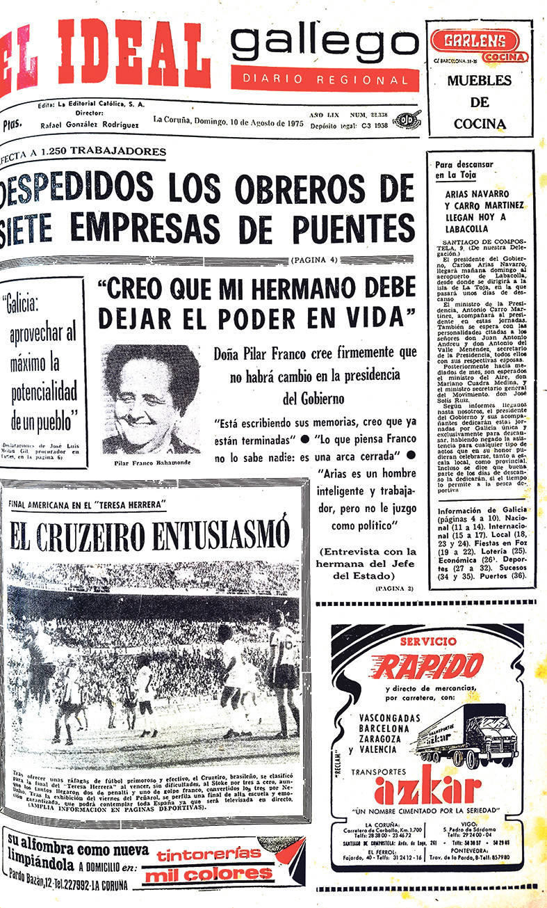 Portada 10 agosto 1975