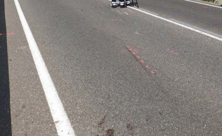 Muere un motorista 38 años tras chocar contra un guardarraíl en Ourense