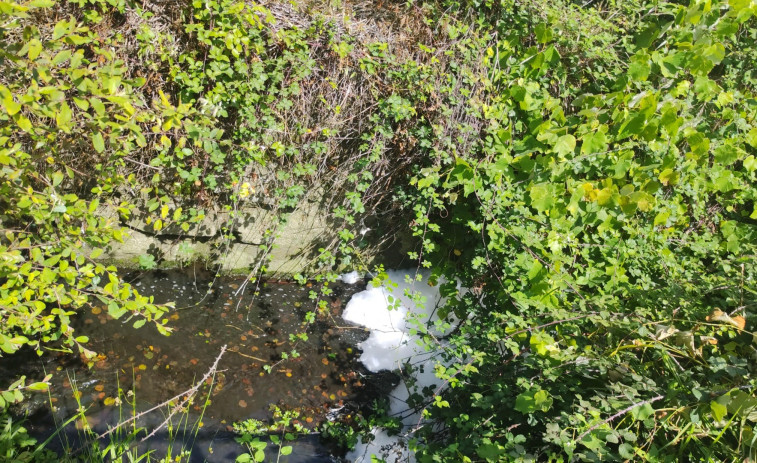 Los restos del incendio industrial de Bergondo alcanzan el río Maior y obligan a activar una alerta por vertido