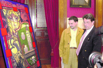 Inauguración de Viñetas desde o Atlantico en el año 2000