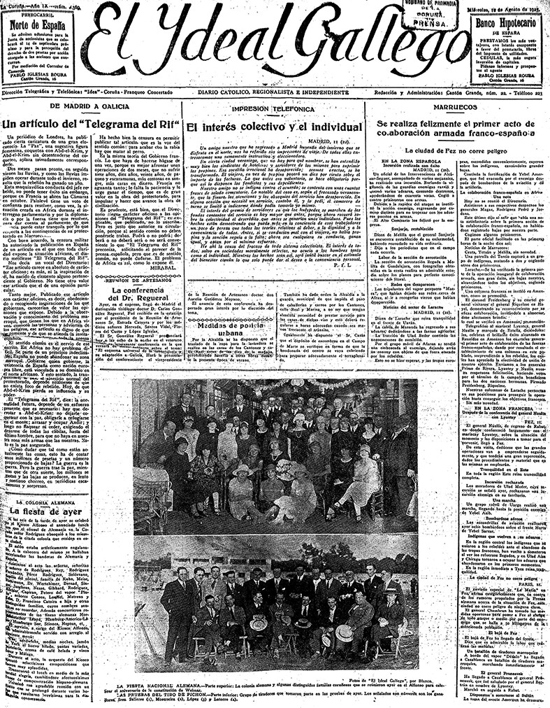 Portada 12 agosto 1925