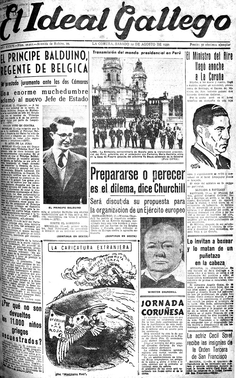 Portada 12 agosto 1950