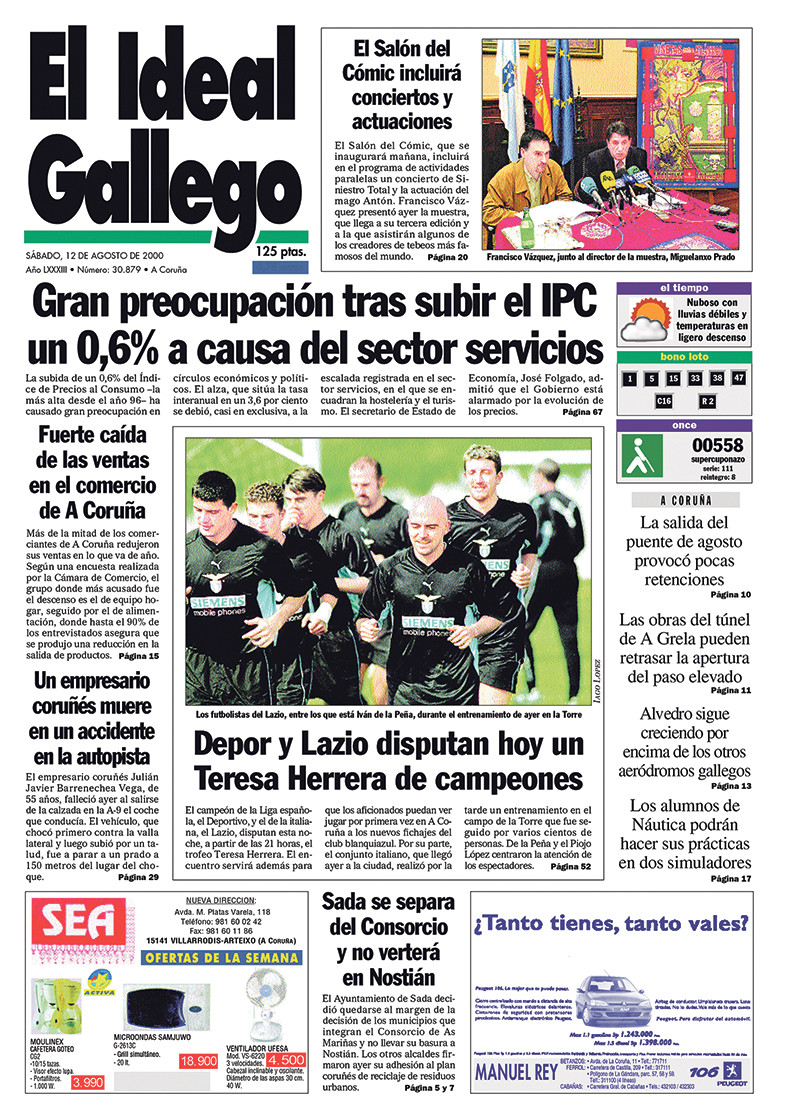 Portada 12 agosto 2000