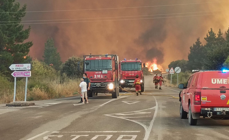 Muere un voluntario que trabajaba en el operativo del incendio de Molezuales entre Zamora y León