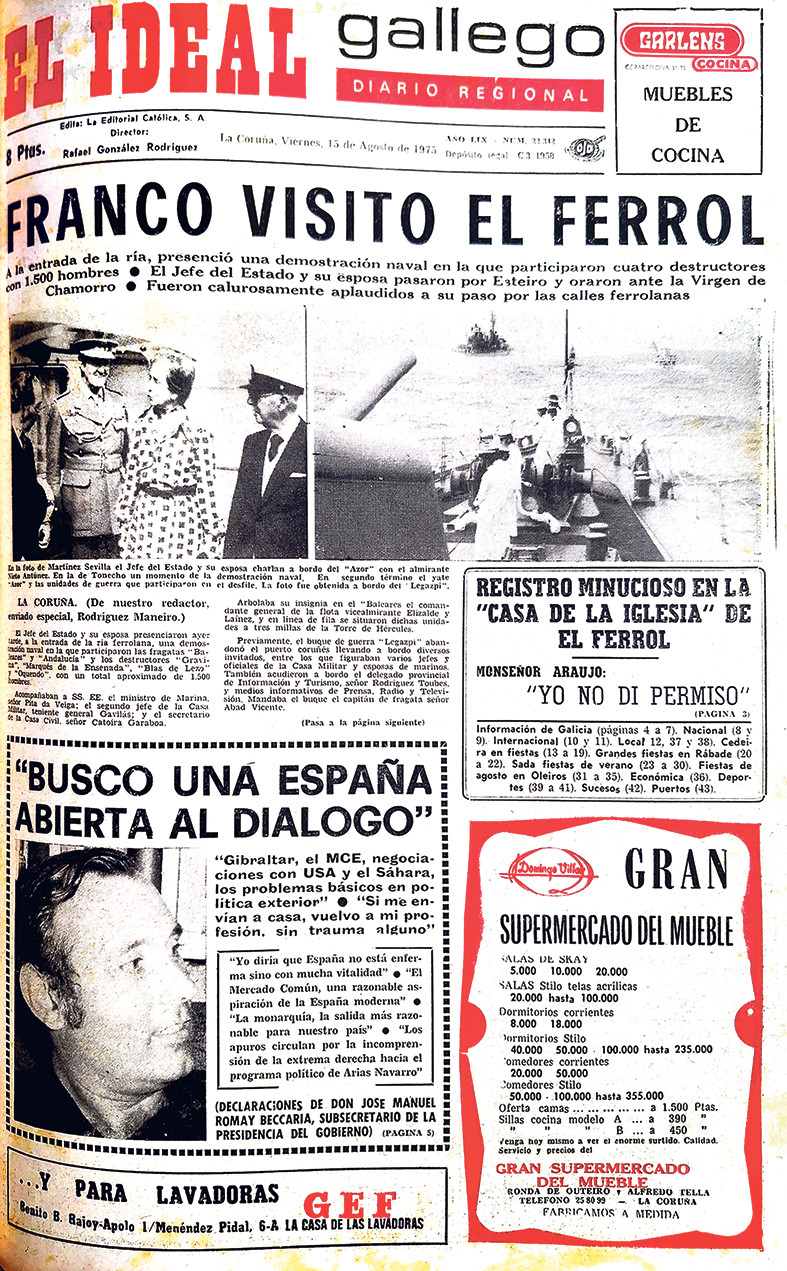 Portada 15 agosto 1975