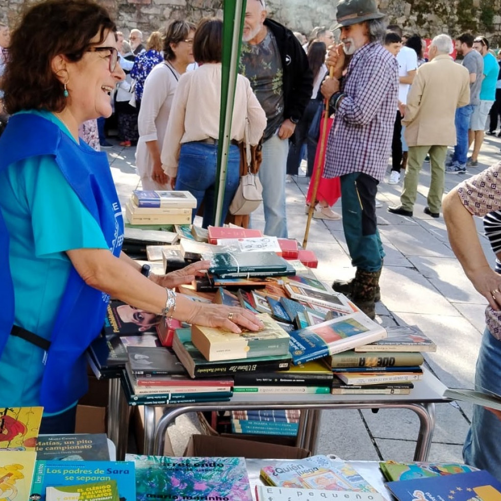 Pastoriza, en Arteixo, muestra su lado más solidario: libros por alimentos