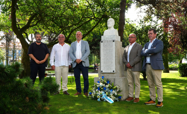 A Coruña conmemora el centenario del busto de Pondal