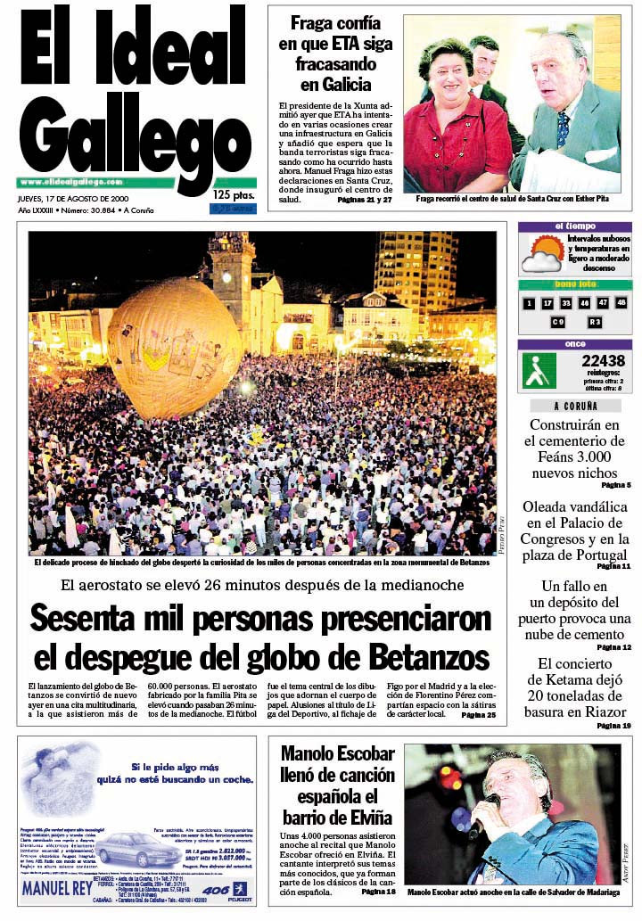 Portada 17 agosto 2000