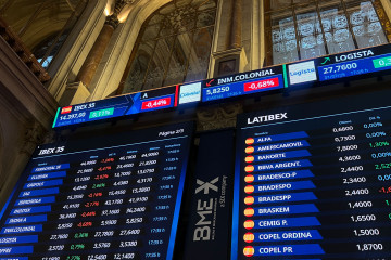 MADRID, 31/07/2025.- La Bolsa española ha subido el 0,11 % este jueves y se ha quedado a las puertas de los 14.400 puntos, afectada por las celebración de los aranceles por parte del presidente esta