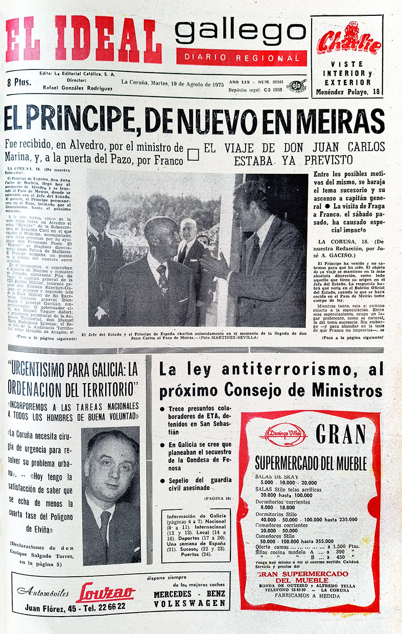 Portada 19 agosto 1975