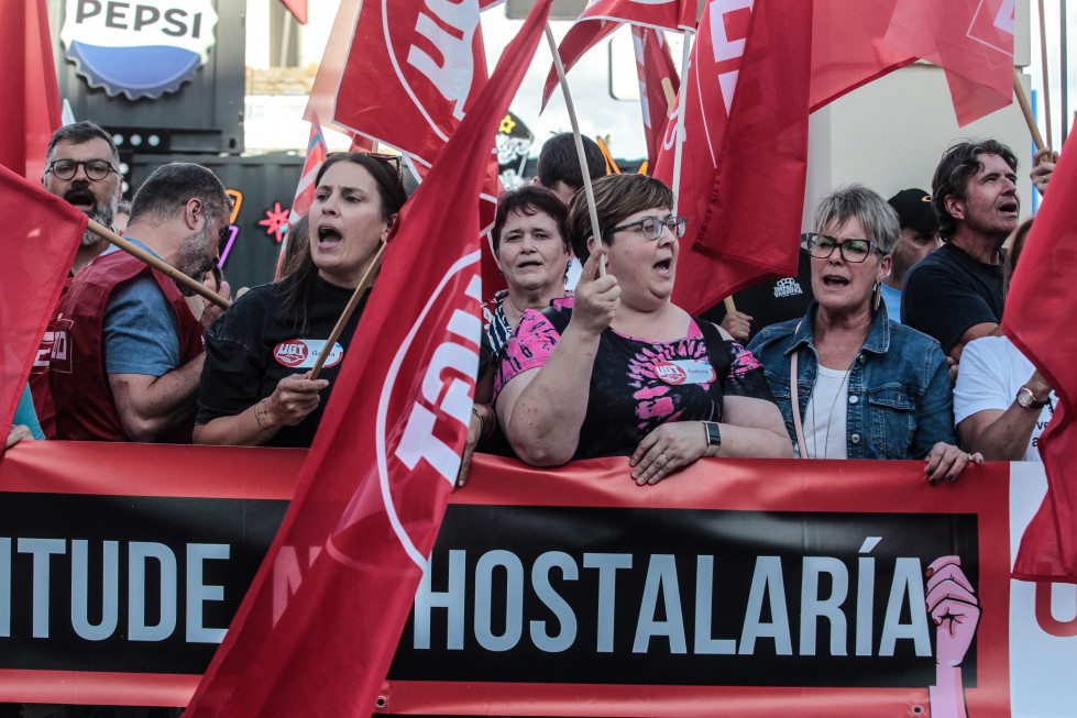 Protestas de los trabajadores de la hostelería. FOTOS Quintana (12)