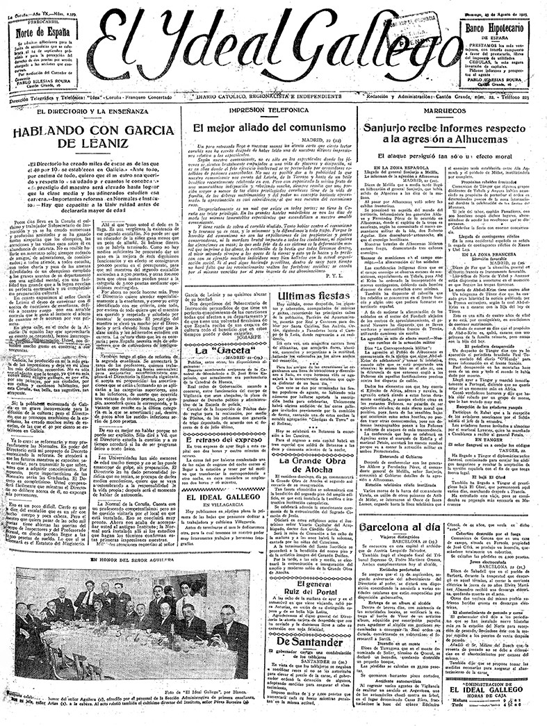 Portada 23 agosto 1925