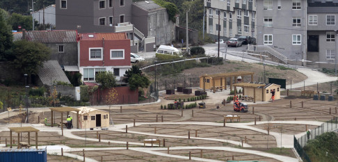 El nuevo San Pedro de Visma ya tiene sus primeras instalaciones,  los huertos urbanos