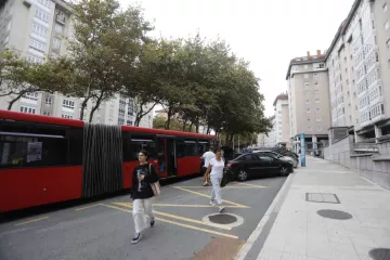 Parada de bus en Los Rosales