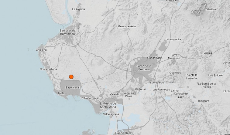 Registrado un terremoto de magnitud 3,4 en Rota sin daños ni heridos