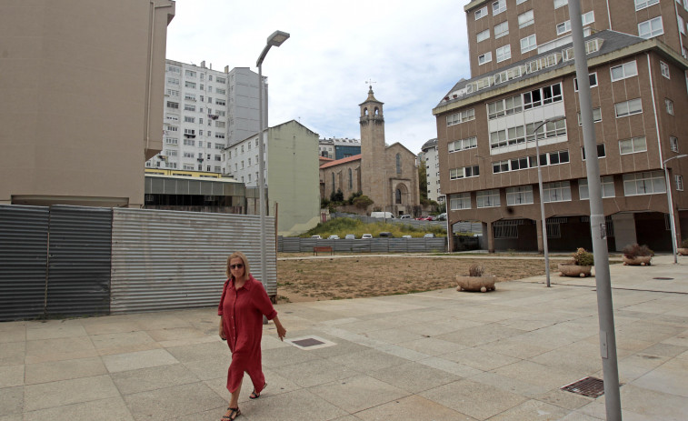 La plaza de A Coruña que se va construyendo a plazos